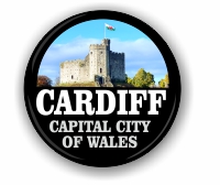 Cardiff, Capital city of Wales, small badge